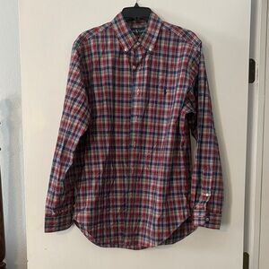 RalphMen's Plaid Button-Down Shirt